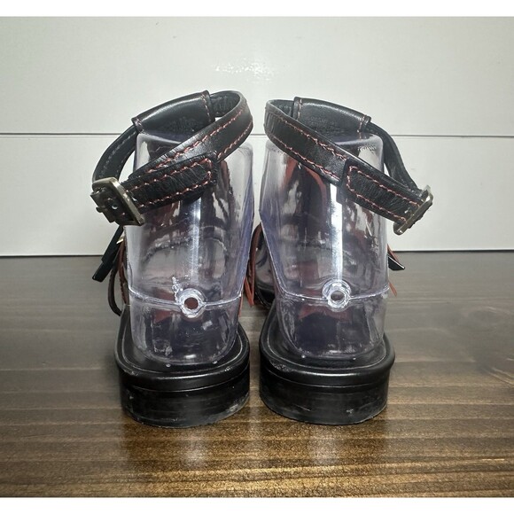 *RARE* Brian Atwood Fabia Flats Colorful Fringe Strappy Aztec Sandals Women 9.5 - Picture 3 of 11